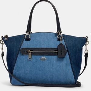 Coach Denim Prairie Satchel + Wallet set | NWT